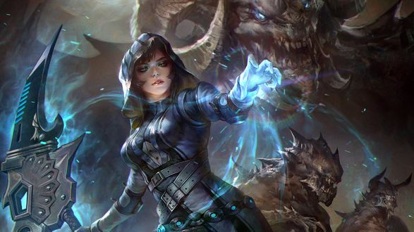Обои на рабочий стол Повелительница тьмы, by jeremy chong