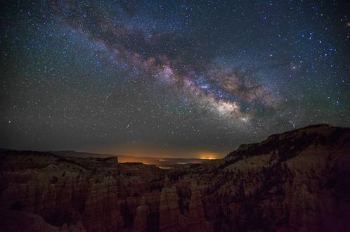 Обои на рабочий стол Млечный путь над Bryce Canyon, Utah / Брайс-Каньон, Юта, by Adam Derewecki