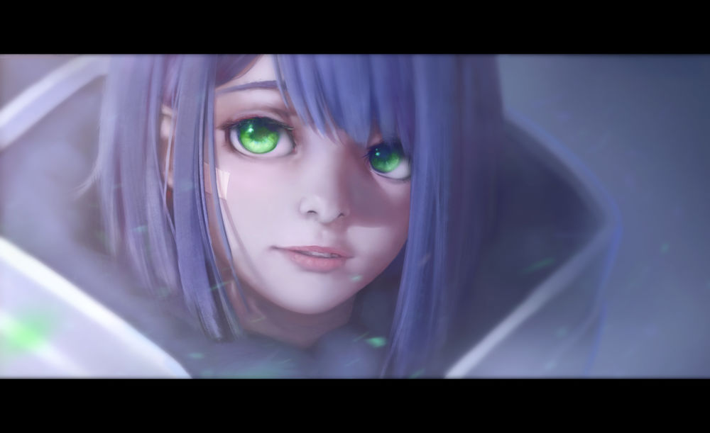 Обои для рабочего стола Ichigo / Ичиго из аниме Darling in the FranXX / Милый во Франкcе, by Sorapoi