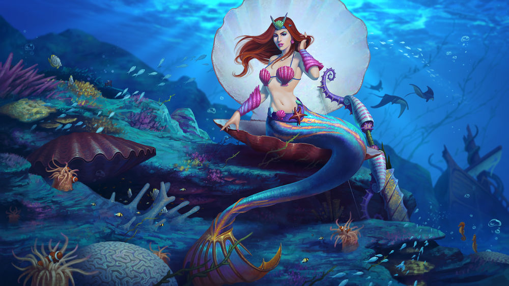 Oboi Sea Maiden Medusa Morskaya Deva Meduza Gorgona Art K Igre Smite By And...