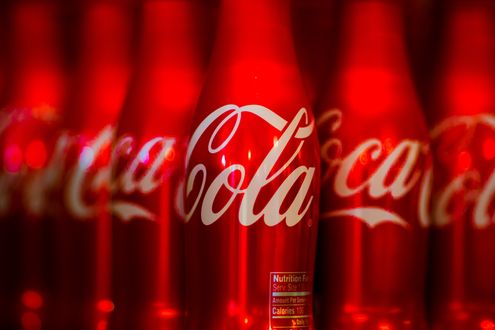Обои на рабочий стол Бутылки с Кока-Колой / Coca-Cola