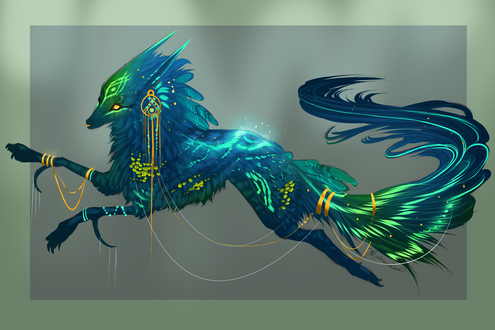 Обои на рабочий стол Фантастическое животное, by MischievousRaven