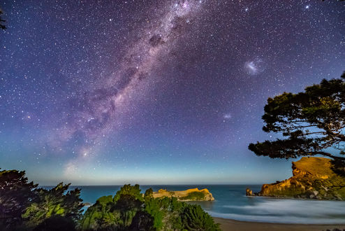 Обои на рабочий стол Пляж Point Beach, New Zealand / Касл-Пойнт в Новой Зеландии. Фотограф MichaelJordanoff