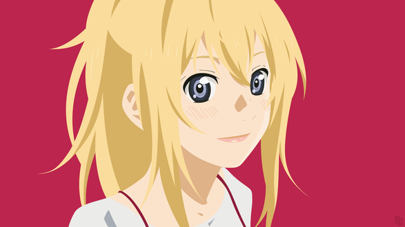 Обои на рабочий стол Kaori Miyazono / Каори Миязоно из аниме Shigatsu wa Kimi no Uso / Твоя апрельская ложь, by ncoll36