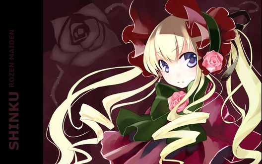 Обои на рабочий стол Кукла Shinku из аниме Девы Розена / Rozen Maiden, by Peach-Pit
