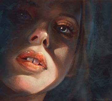 Обои на рабочий стол Портрет девушки, by Asia Gondek