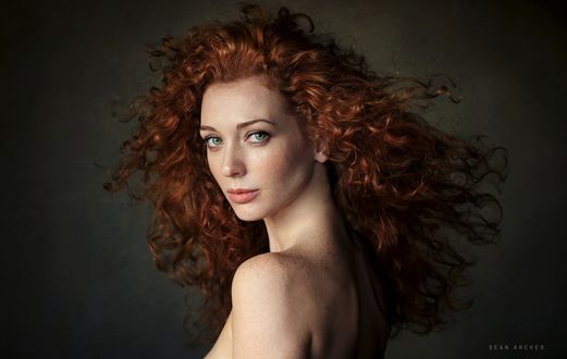 Обои на рабочий стол Портрет модели Кати, фотограф Sean Archer