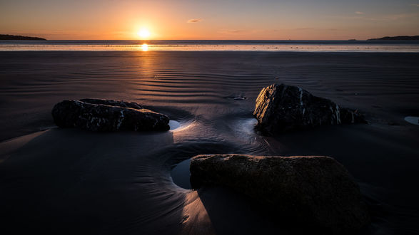 Обои на рабочий стол Восход солнца в Bull Island - Dublin, Ireland / Булл-Айленде - Дублин, Ирландия, фотограф Giuseppe Milo