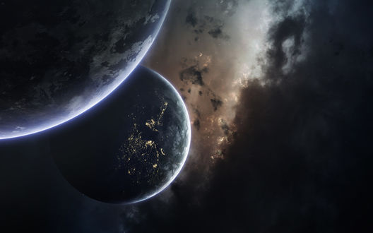 Обои на рабочий стол Планеты в космическом пространстве, by Vadim Sadovski