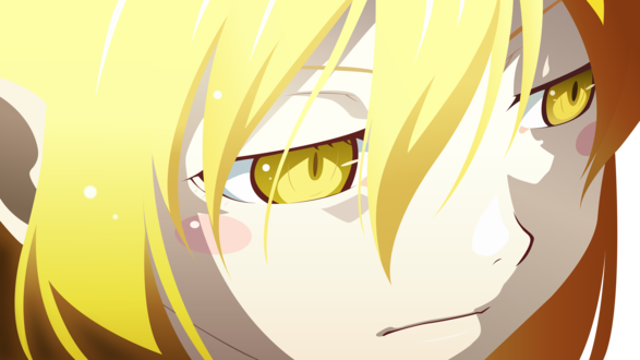 Обои на рабочий стол Oshino Shinobu / Осино Синобу из аниме Bakemonogatari / Истории монстров, by tobuei