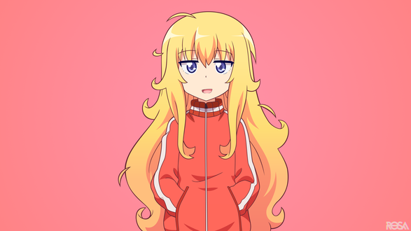 Обои на рабочий стол Gabriel White Tenma / Габриэль Уайт Тэнма из аниме Gabriel DropOut / Габриэль бросает школу, by rosalyneres