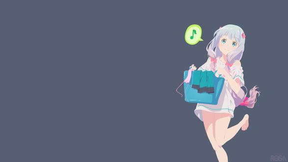 Обои на рабочий стол Sagiri Izumi / Сагири Изуми из аниме Eromanga-sensei / Эроманга-сэнсэй