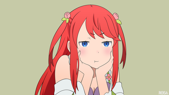 Обои на рабочий стол Thearesia van Astrea / Терезия ван Астрея из аниме Re: Zero kara Hajimeru Isekai Seikatsu / Re: Жизнь в альтернативном мире с нуля, by rosalyneres