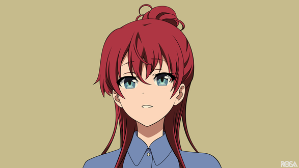 Обои на рабочий стол Shizuka Sakaki / Шизука Сакаки из аниме Shirobako / Белый ящик, by rosalyneres