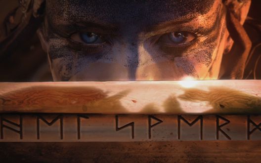 Обои на рабочий стол Воительница Senua / Сенуа, персонаж видео игры Hellblade: Senua’s Sacrifice / Жертвоприношение Хелльблада Сенуа