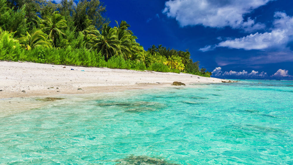 Обои для рабочего стола Раротонга / Rarotonga- самый большой остров Кука