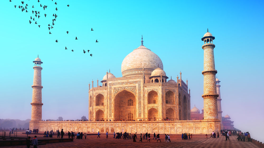 Обои для рабочего стола Мечеть Тадж-Махал, Индия / Taj Mahal, India