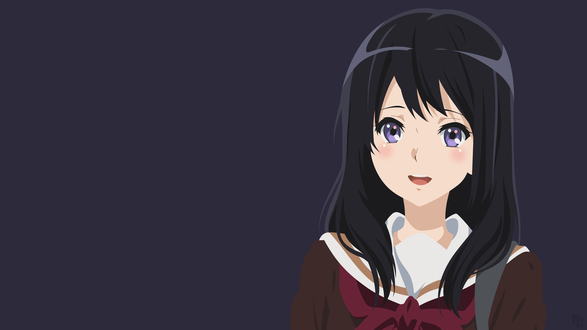 Обои на рабочий стол Reina Kousaka / Рэйна Косака из аниме Hibike! Euphonium / Звучи, эуфониум, by ncoll36
