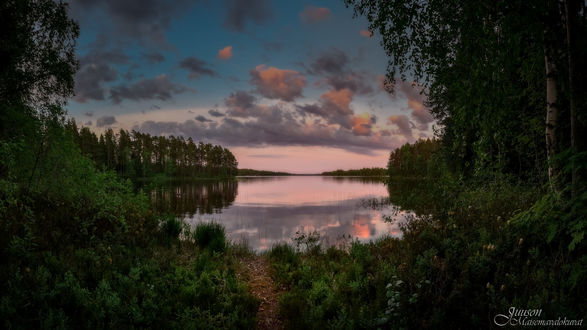 Обои на рабочий стол Место вдоль природной тропы Kierinniemi / Киринниеми, Finland / Финляндия, фотограф Juuso Oikarinen
