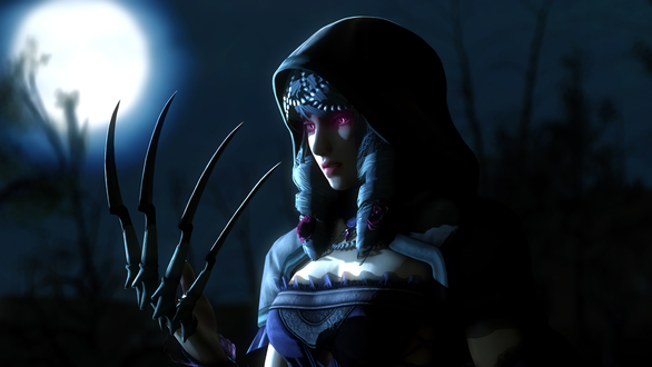 Обои на рабочий стол Чародейка Viola / Виола из серии игр Soulcalibur, by lonefirewarrior