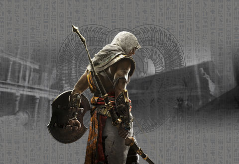 Обои на рабочий стол Bayek / Байек из игры Assassins Creed / Кредо Убийцы
