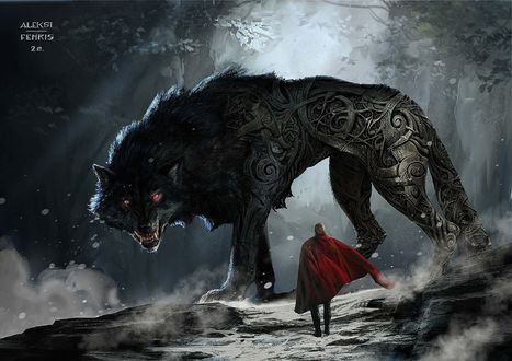 Рисунки магического волка демона для срисовки (24 фото)
