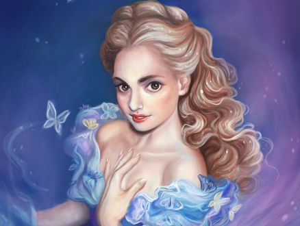 Обои на рабочий стол Cinderella / Золушка из мультфильма Золушка / Cinderella, by Dimitris Karakousis