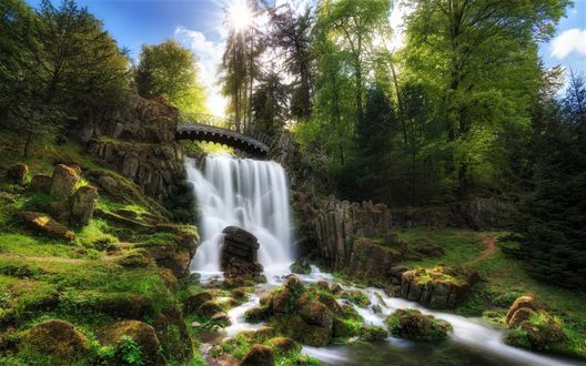 Обои на рабочий стол The Devils Bridge, Germany / Мост дьявола, Германия, фотограф Alexander Lauterbach