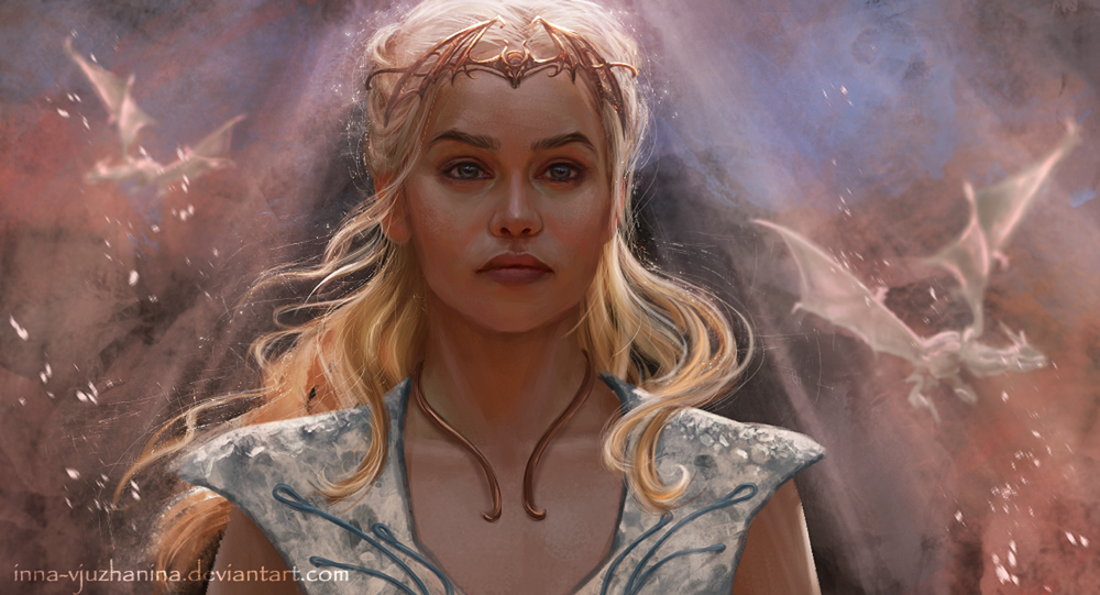 Обои для рабочего стола Daenerys Targaryen / Дейнерис Таргариен из сериала Game Of Trones / Игра Престолов, by Inna-Vjuzhanina