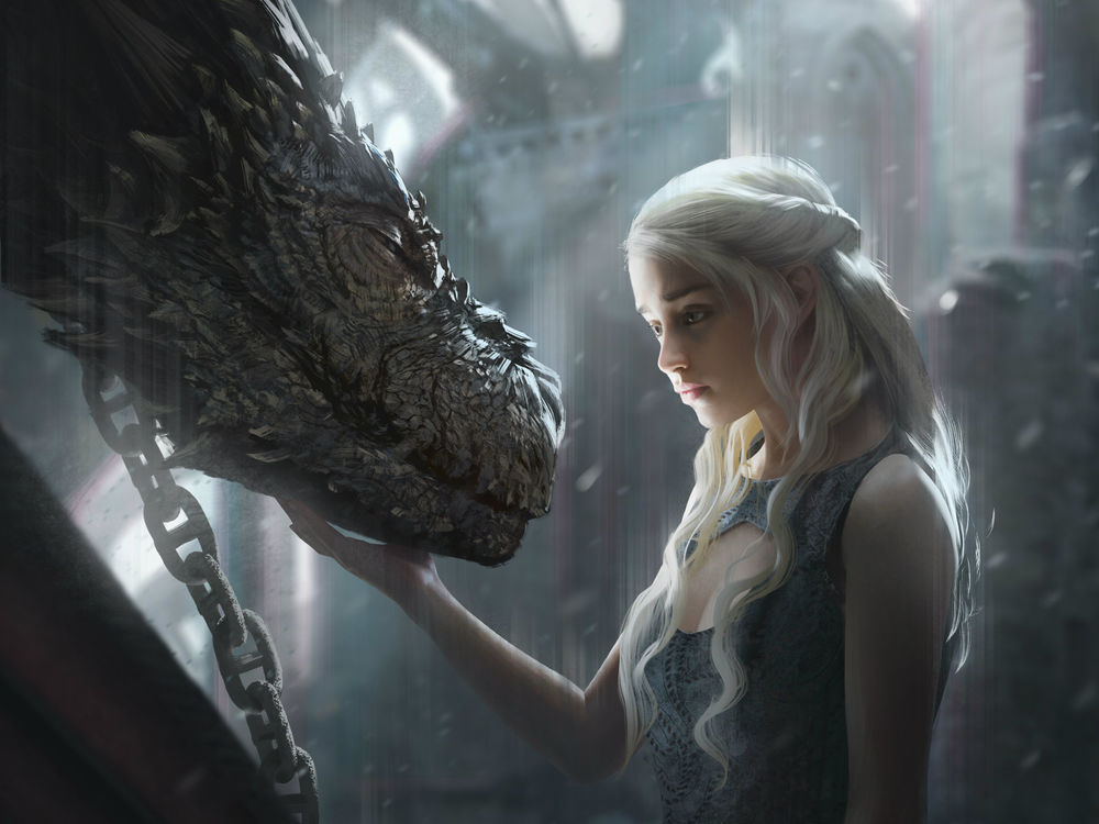 Обои для рабочего стола Daenerys Targaryen / Дейнерис Таргариен из сериала Game Of Trones / Игра Престолов, by G-host Lee