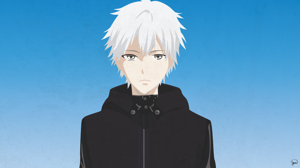 Обои для рабочего стола Ken Kaneki / Кэн Канэки из аниме Tokyo Ghoul / Токийский монстр, by greenmapple17