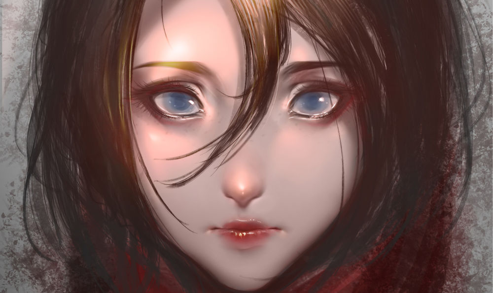 Обои для рабочего стола Kaine, 0-2, Nier, Misaki, by CuLu Art