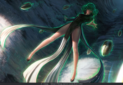 Обои на рабочий стол Tatsumaki / Тацумаки из аниме One-Punch Man, by A-rang