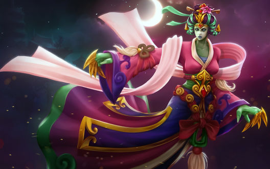 Обои на рабочий стол Death Prophet / Пророк Смерти - герой игры Dota 2 / Дота 2