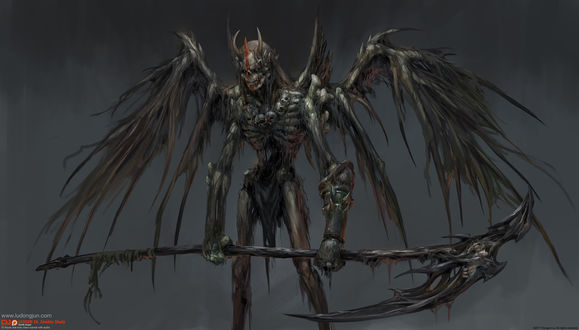 Обои на рабочий стол Death Angel / Ангел смерти, by Russell Dongjun Lu