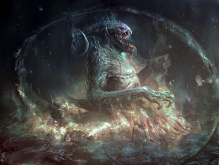 Обои на рабочий стол Infernal beast / Адское чудовище, by Antonio J. Manzanedo