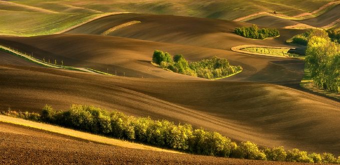 Обои на рабочий стол Moravian Fields / Моравские поля, Czech Republic / Чешская республика, фотограф Jan Sieminski
