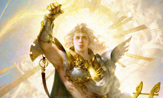 Обои на рабочий стол Бог света-Apollo / Аполлон, by Guangjian Huang