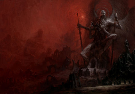 Обои на рабочий стол Архидемон и Принц Крови из Преисподней-Samael / Самаэль, by Artem Demura