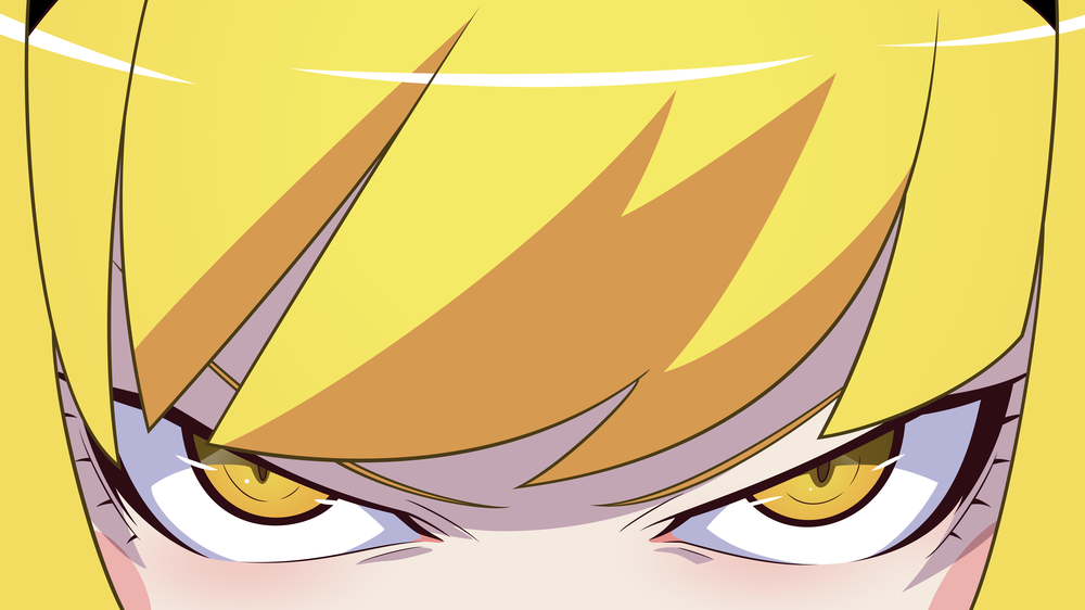 Обои для рабочего стола Oshino Shinobu / Осино Синобу из аниме Bakemonogatari / Истории монстров, by Dekodere