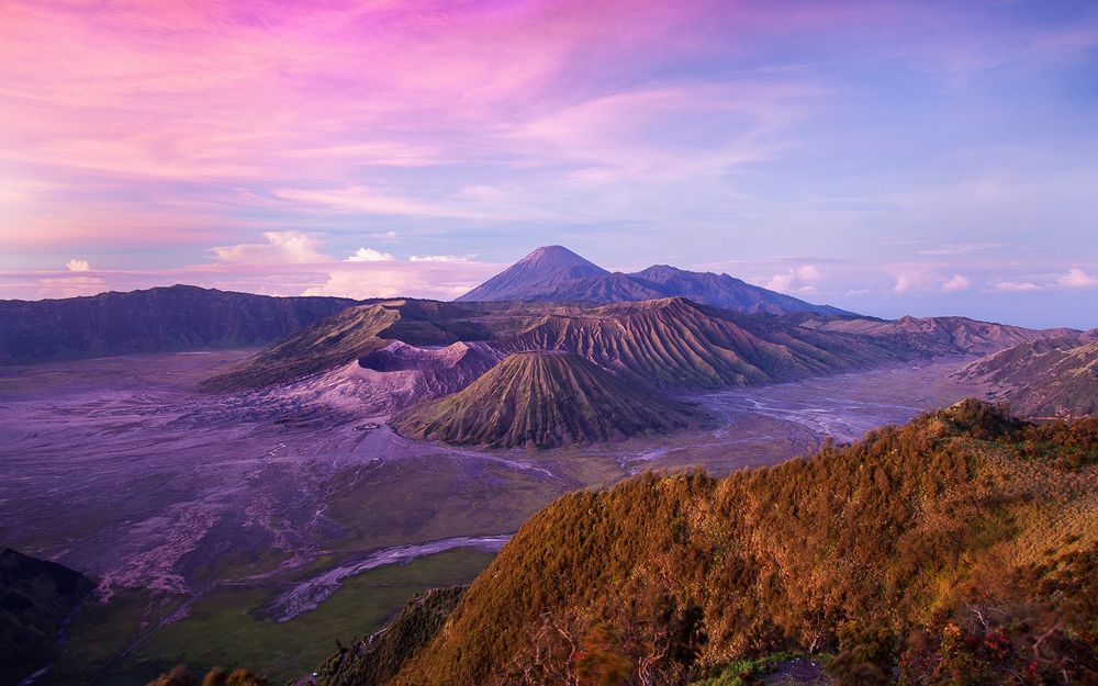 Обои для рабочего стола Вулканический массив Tengger / Тенгер, Java, Indonesia / остров Ява, Индонезия