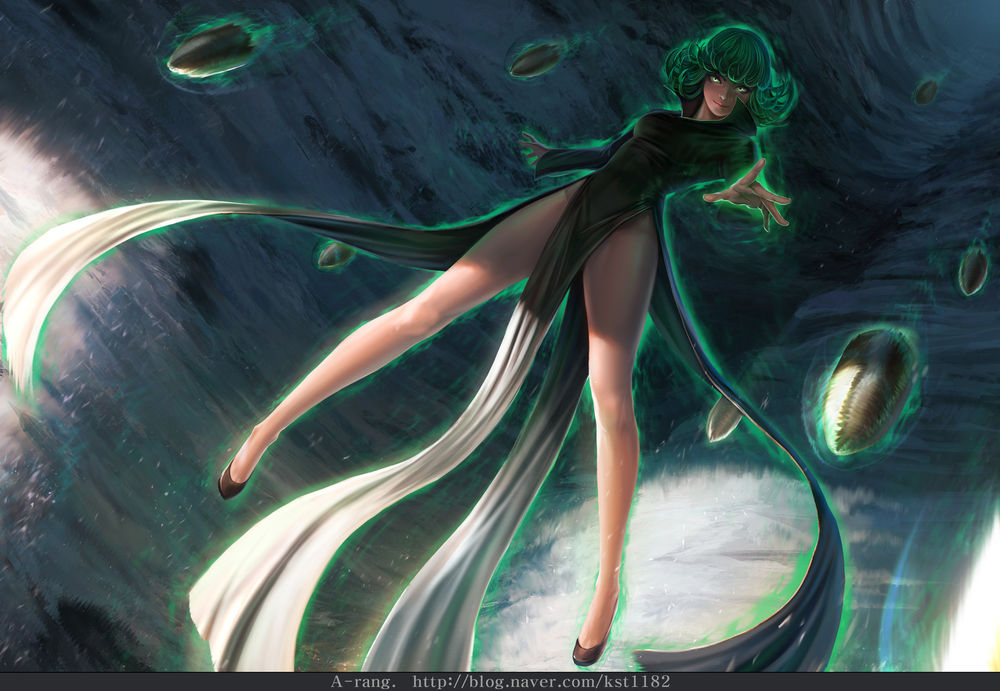 Обои для рабочего стола Tatsumaki / Тацумаки из аниме One-Punch Man, by A-rang