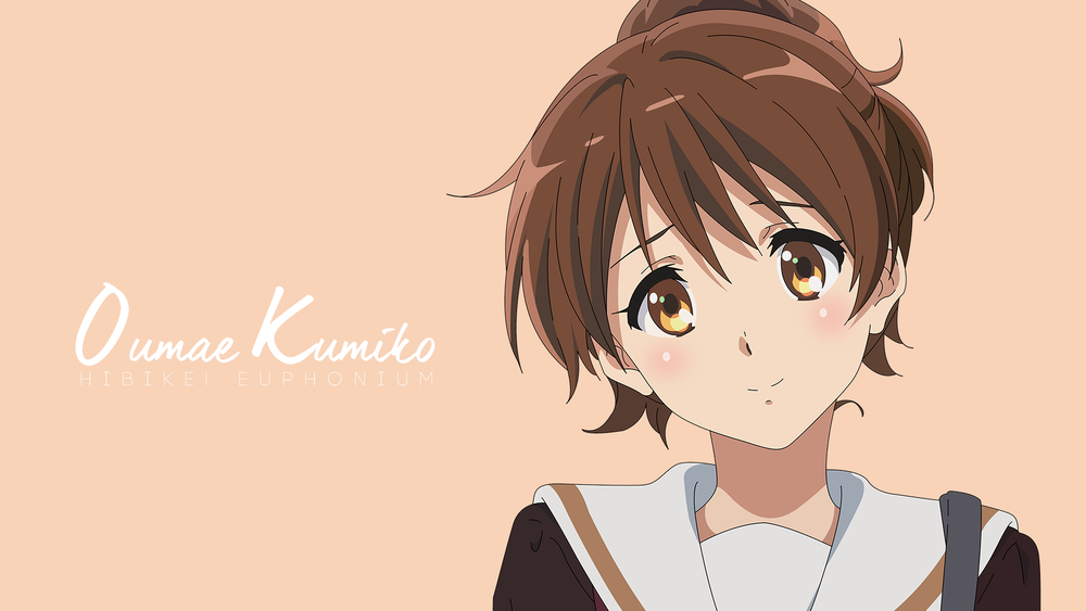 Обои для рабочего стола Kumiko Oumae / Кумико Омаэ из аниме Hibike! Euphonium / Звучи, эуфониум, by AbsarNaeem