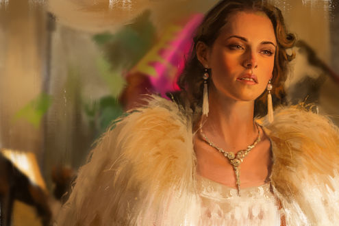 Обои на рабочий стол Актриса Kristen Stewart / Кристен Стюарт, by Ley Bowen
