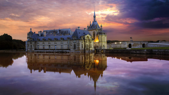 Обои на рабочий стол Chantilly Picardy / Замок Шантийи во France / Франции, by Csocsаn Gyula