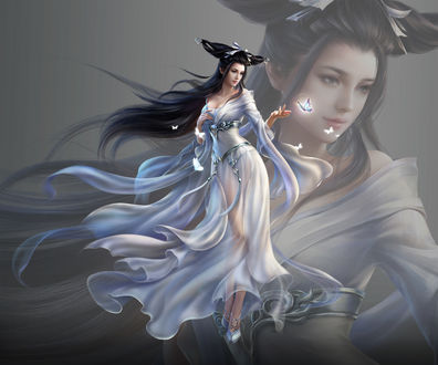 Обои на рабочий стол Девушка-призрак Xiaoqian, by 3Q STUDIO