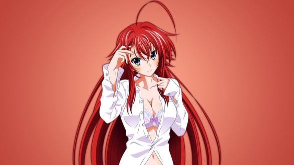 Обои на рабочий стол Rias Gremory / Риас Гремори из аниме High School DxD / Старшая школа DxD, by Starsilvery
