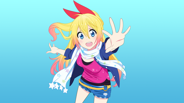 Обои на рабочий стол Chitoge Kirisaki / Читогэ Кирисаки из аниме Nisekoi / Притворная любовь, by Starsilvery