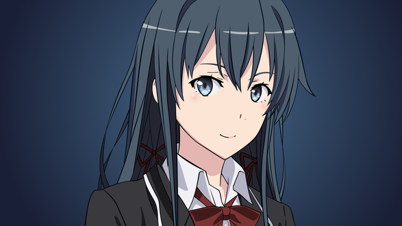 Обои на рабочий стол Yukino Yukinoshita / Юкино Юкиношита из аниме Yahari Ore no Seishun Love Comedy wa Machigatteiru / Как и ожидалось, моя школьная романтическая жизнь не удалась, by Starsilvery