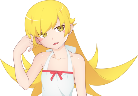 Обои на рабочий стол Shinobu Oshino / Синобу Осино из аниме Bakemonogatari / Истории монстров, by Phluxxor